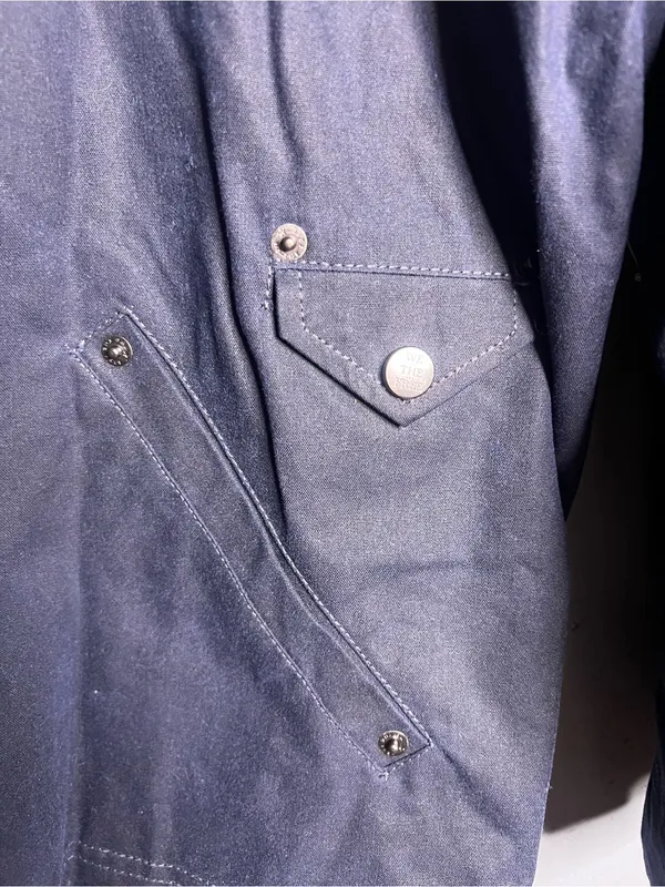 Free People Cori Waxed Cotton Jacket in Blue. Size Small. NWOT - Image 11