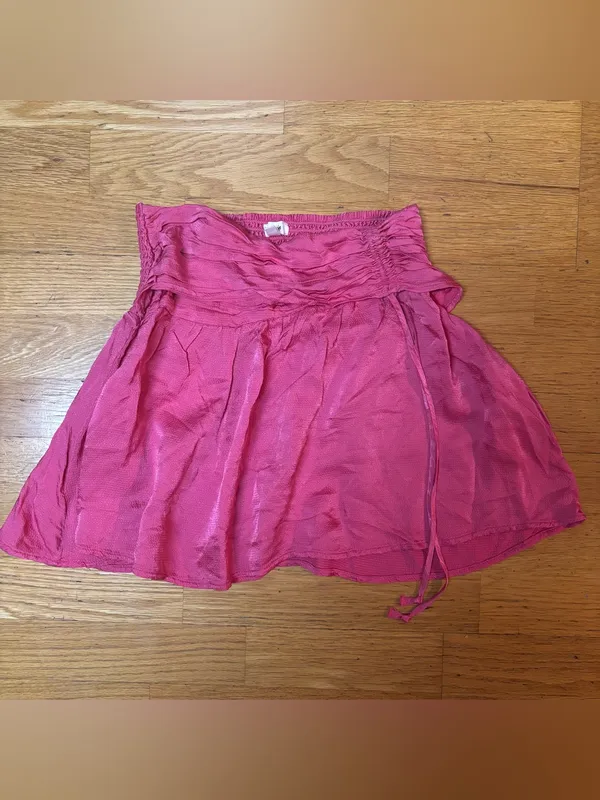 NEW Aerie Uptown Smocked Waist Coquette Preppy Vacation Resortwear Mini Skirt XS - Image 4