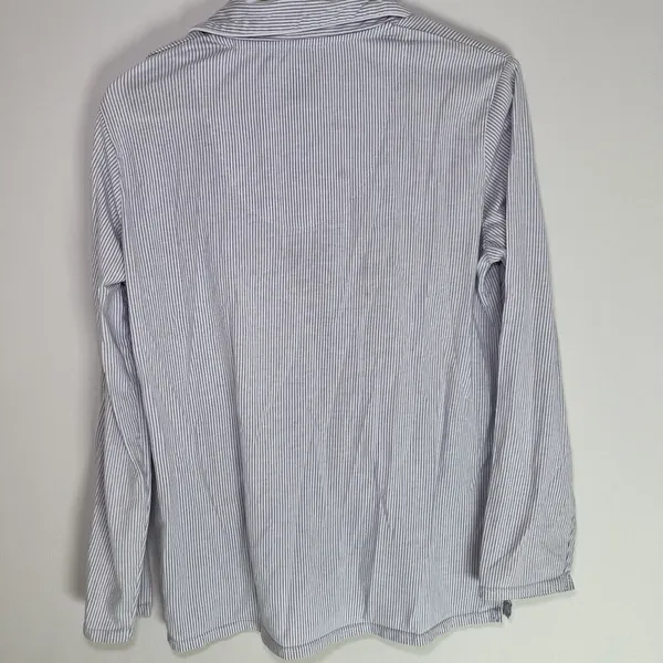 Laura Ashley Womens Size M Long Sleeve Do Not Disturb Print Sleep‎ Shirt PJ Top - Image 7