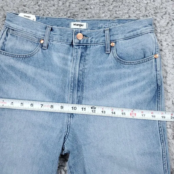 Wrangler Wrock 672 High Rise Kick Flare Jeans Light Wash Blue Cowgirl Size 30x28 - Image 11