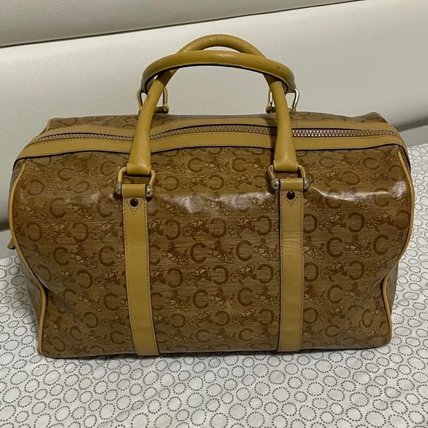 Celine PVC Classic Beige/Brown Duffel Bag - Image 2