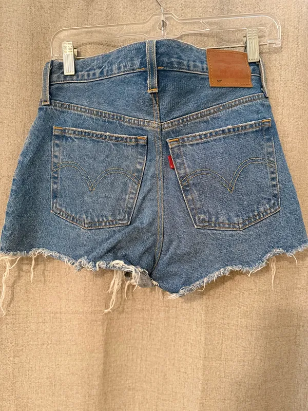 Levi’s 501 High Rise Distressed Shorts | 27 - Image 5