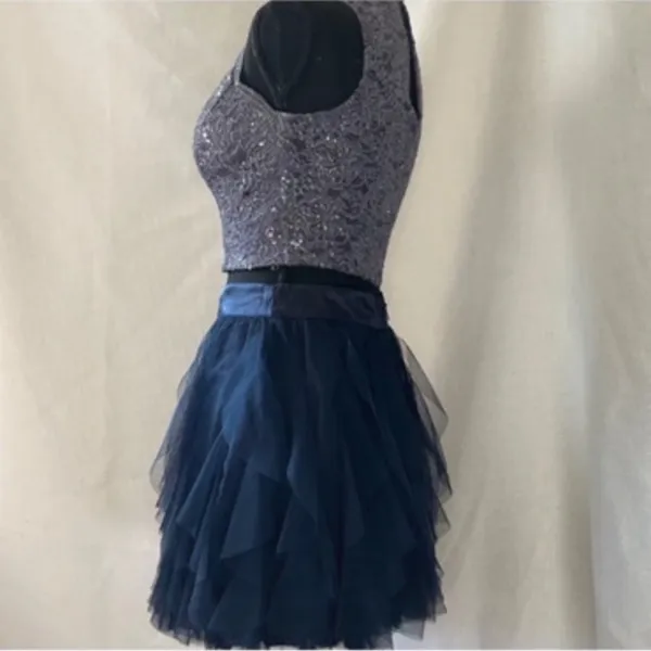 Teeze Me Mini Skirt Set Navy Size 0 - Image 3