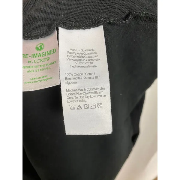 J.Crew Black Cotton Tiered Midi Dress Sz.L - Image 11