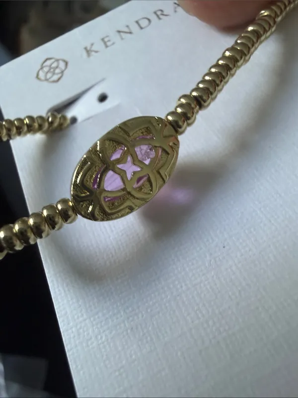 Kendra Scott Grayson Gold Stretch Bracelet - Image 3