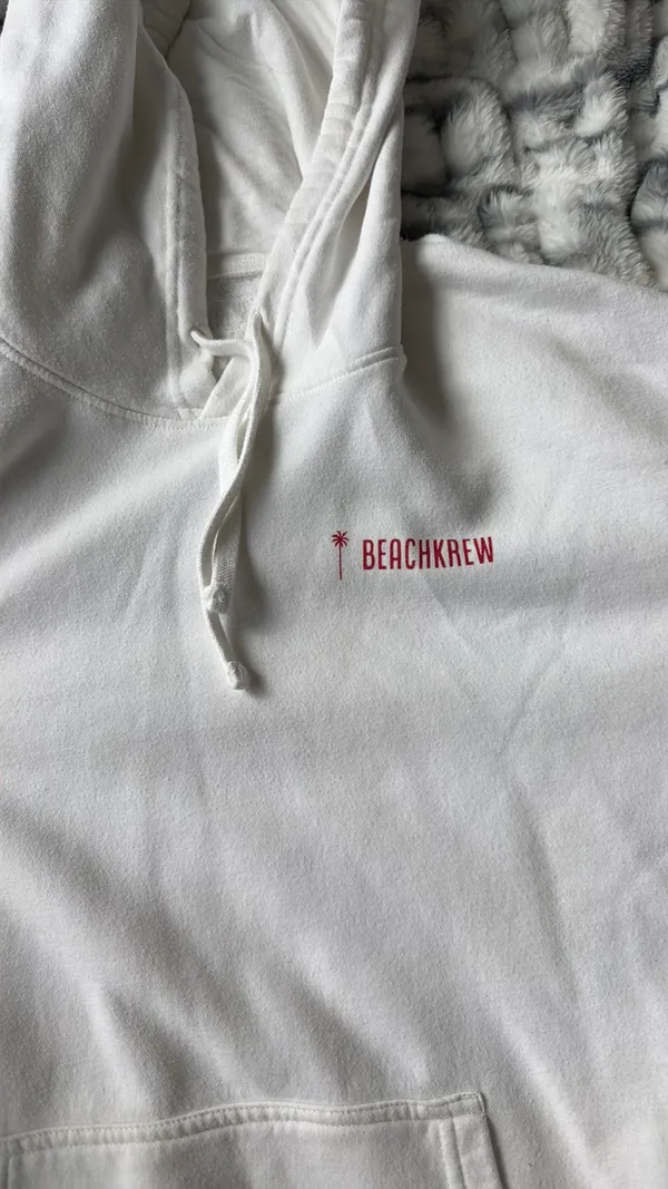 More beach days Hoodie White Size L - Image 3