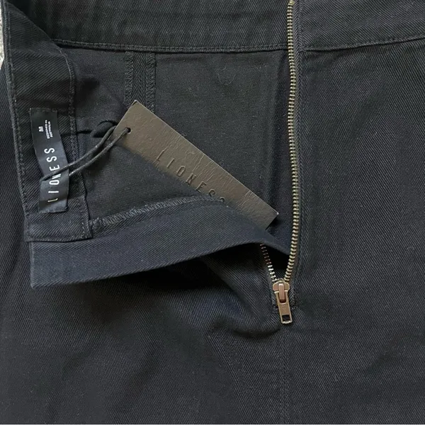LIONESS Lola Black Denim Mini Skirt NEW Size 6 - Image 11