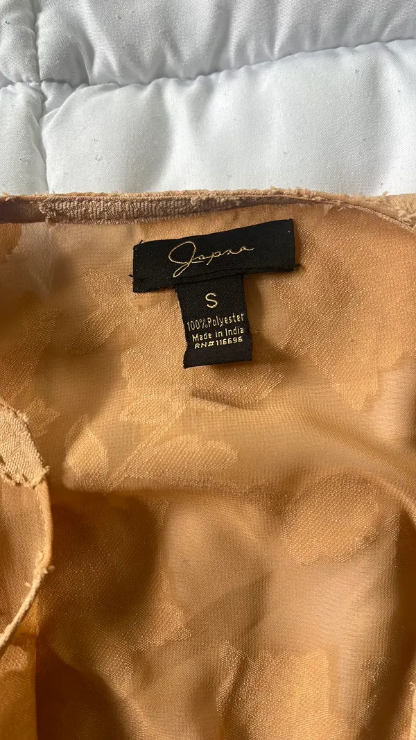 Japna Orange sheer tie top - Image 2