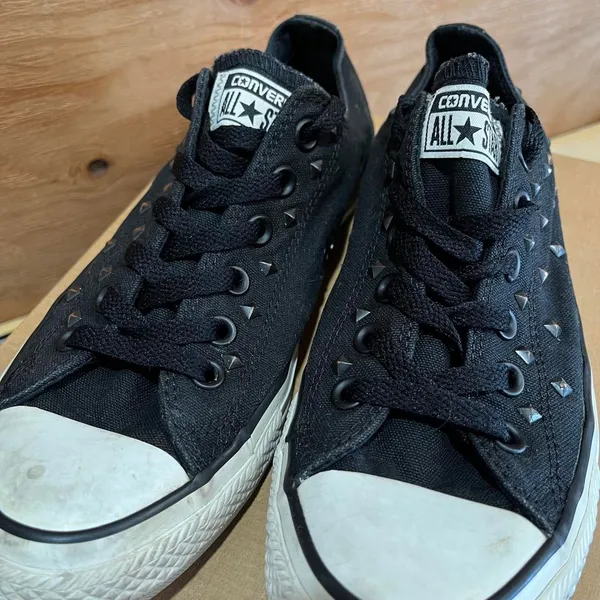 Converse Women's Black and Navy Trainers - Image 3