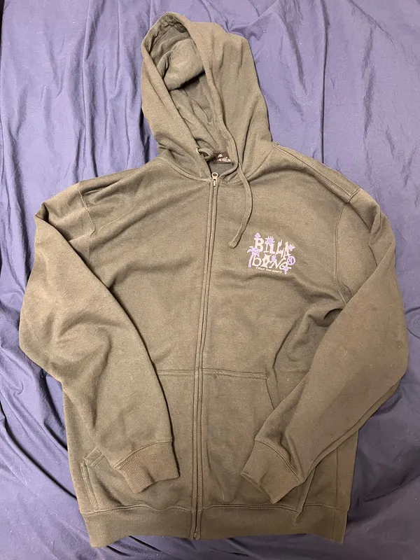 green oversized zip up billabong - Image 2
