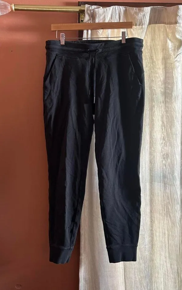 Lululemon Ready to Fleece Jogger Sweatpants Lounge Comfy Pants Black Size 12 - Image 2