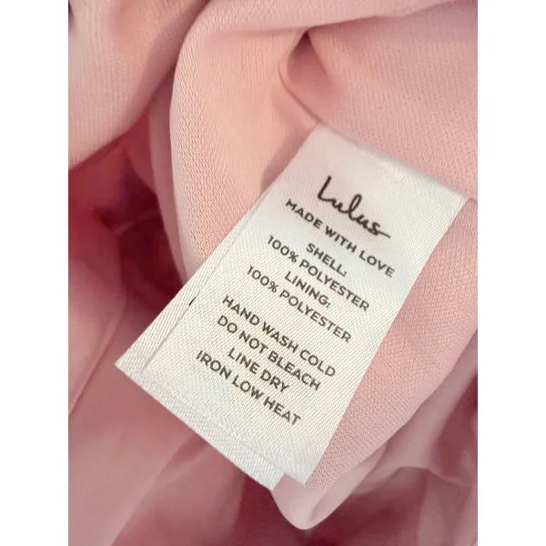 Lulus Romper Womens Pink Floral Fashionable Fit Jacquard Peplum Shorts Jumpsuit - Image 8