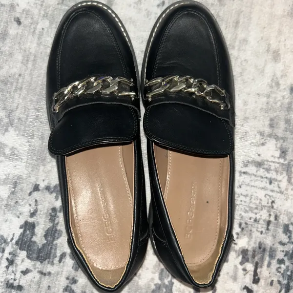 BCBGENERATION Tinaa Curb Chain Loafers‎ In Black Size 9M - Image 2