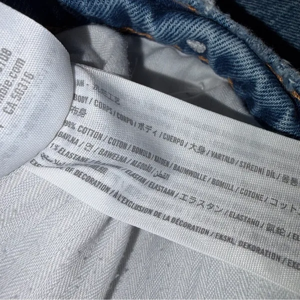 Abercrombie & Fitch The 90’s Straight Leg Ultra High Rise Distressed Jeans 28/6 - Image 13