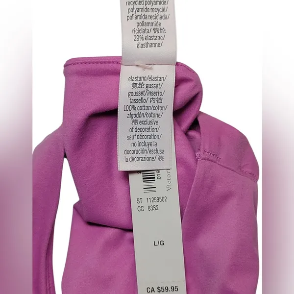 NWT Victoria's Secret with FeatherSoft Innovation Tank Pink Bodysuit Size:Large‎ - Image 8