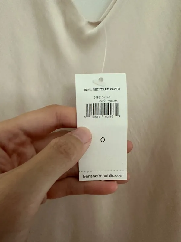NWT Banana Republic Ivory White Satin Slip Maxi Dress Size 0 - Image 3