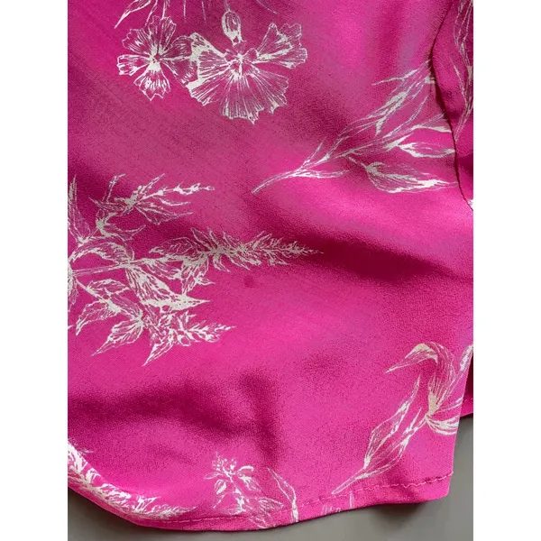 ASTR The Label Pink Dancing Queen Draped Neckline Floral Mini Dress Size Med - Image 9
