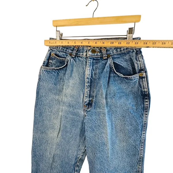 Chic Vintage High Rise Mom Jeans Made in USA Sz 26 Tapered Leg 90s‎ Denim - Image 7