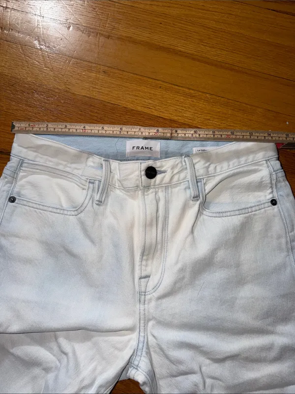 Frame Denim White Flare Jeans - Image 5