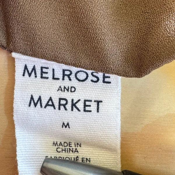 Melrose and Market Brown Lace Trim V-Neck Camisole Tank Top Women's Medium - Image 7