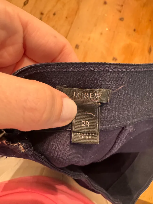 J. Crew Navy Stretch Slim Dress Pants - Image 3