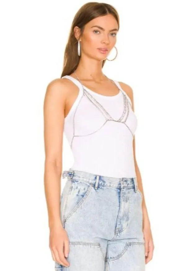 Ettika Bra Top Silver Womens Size OS - Image 2