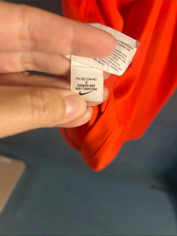 Nike Soccer Women’s Bright Orange/Red Athletic Tank - Racerback Performance | S - Image 5