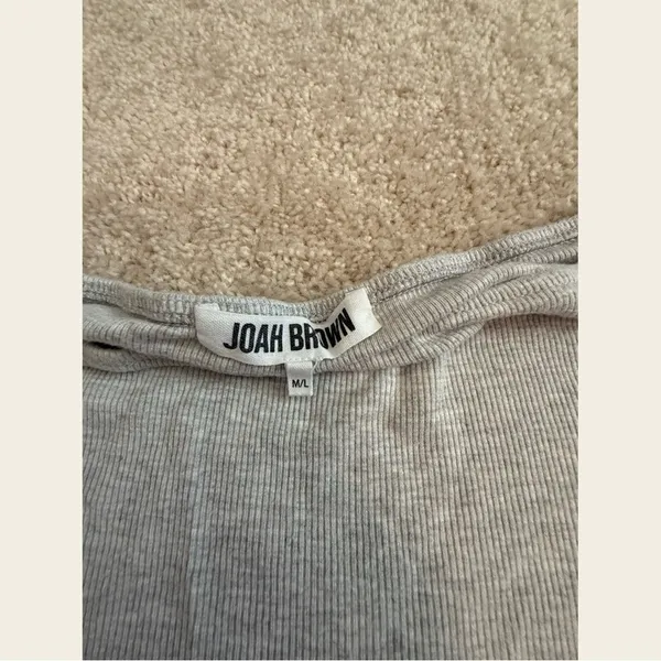 JOAH BROWN Square Neck Long Sleeve - Grey M/L - Image 4