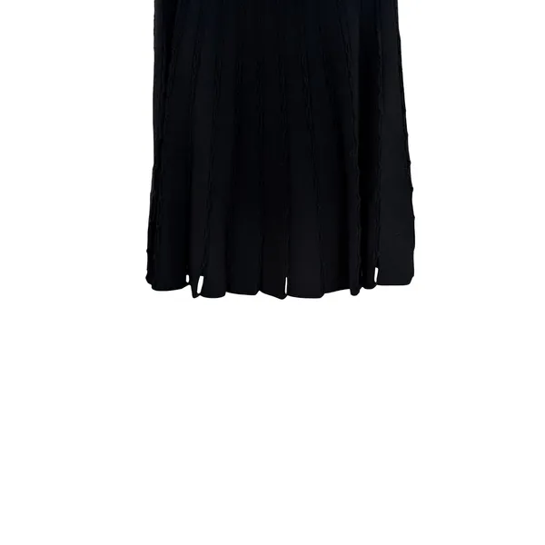 Alice + Olivia Chatley Pointelle‎ Knit Pleated Mini Skirt Black Size XS - Image 5