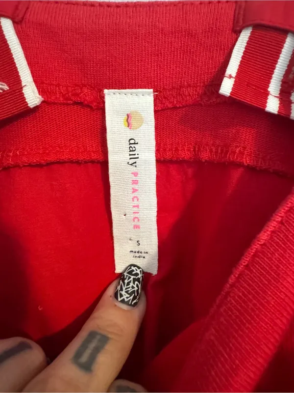 Anthropologie Daily Practice Red Mini Tennis Club Dress - Small - Image 4