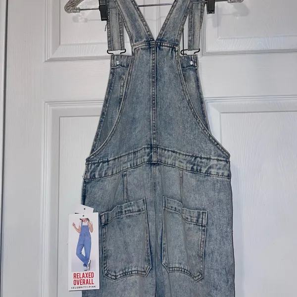 Celebrity Pink Denim Overalls - Image 7