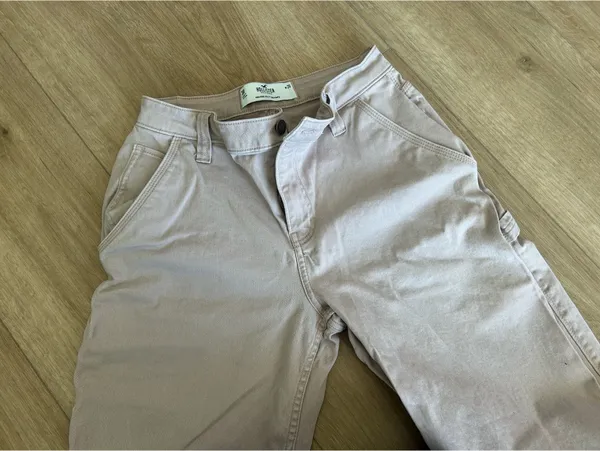 Abercrombie High-Rise Utility Dad Pants Pink - Image 2