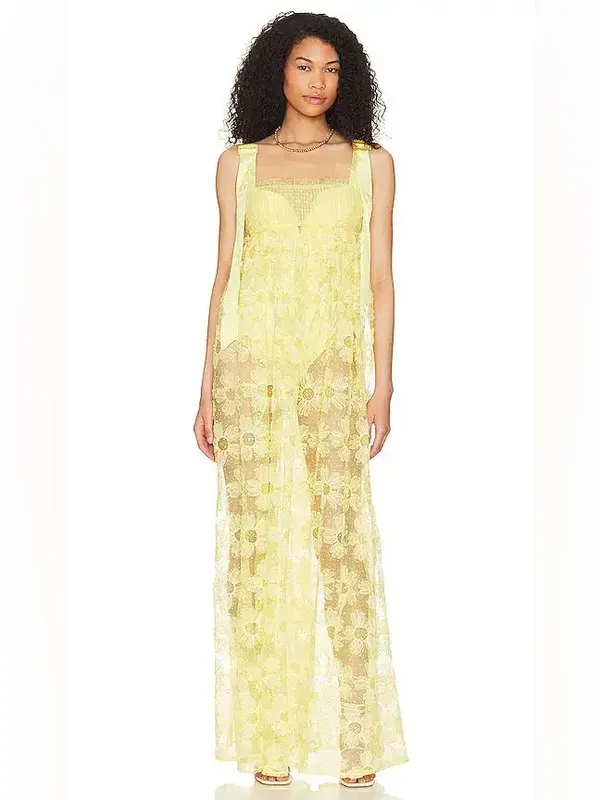 For Love & Lemons Emma Maxi Dress - Image 8