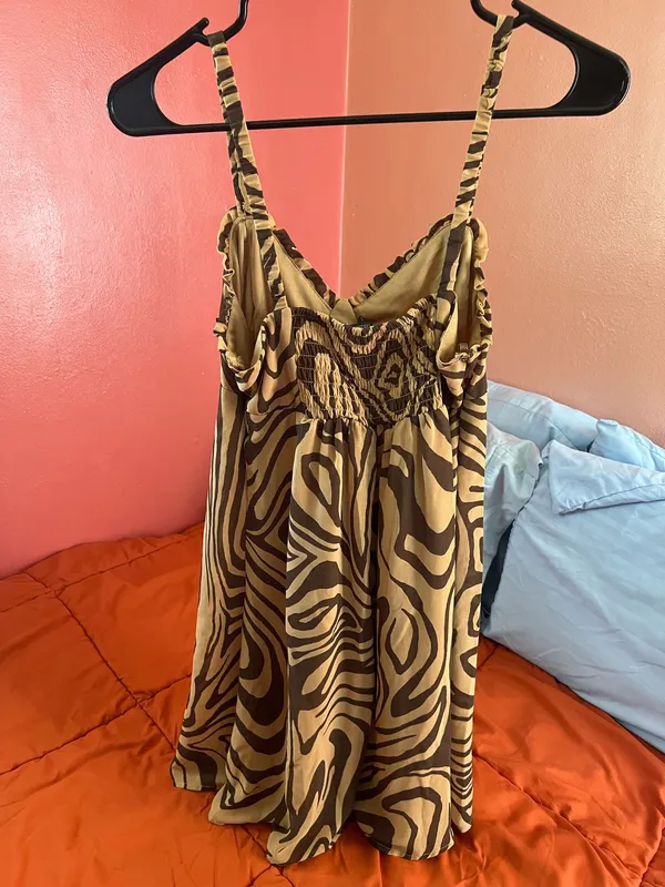 Wild Fable Brown Marble Print Y2K Dress - Image 5