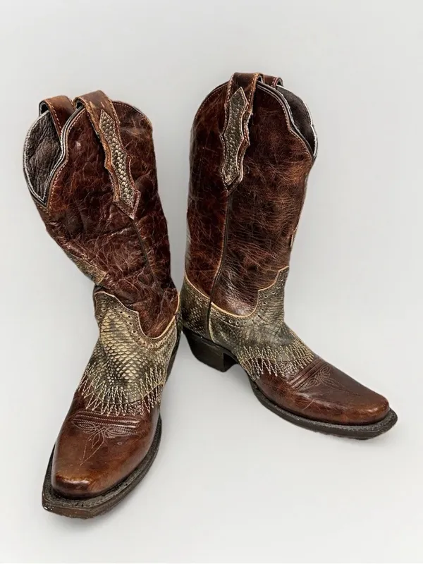 CABORCA Women's Leather Western Boot Size MX 24 - US 7.0 - Image 3