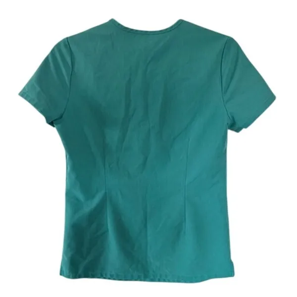 FIGS Technical Collection Scrub Top Teal XXS V-Neck Healthcare - Image 3