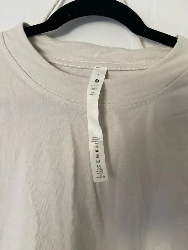 Lululemon Heavy Weight Cotton T-Shirt Dress - Image 2
