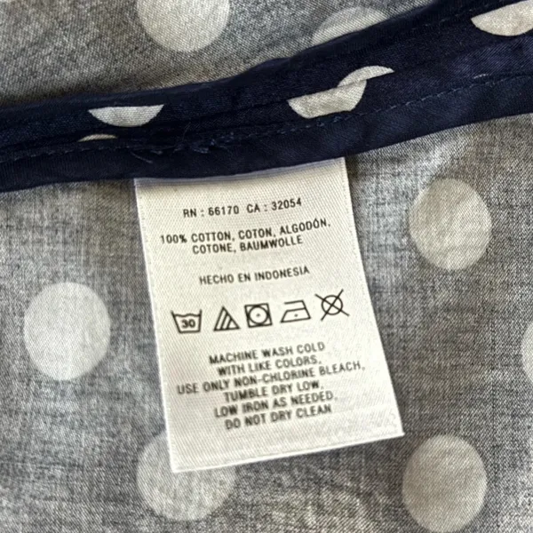 Anthropologie Polka Dot Dress - Vanessa Virginia Navy Blue White Womens sz 10 - Image 12