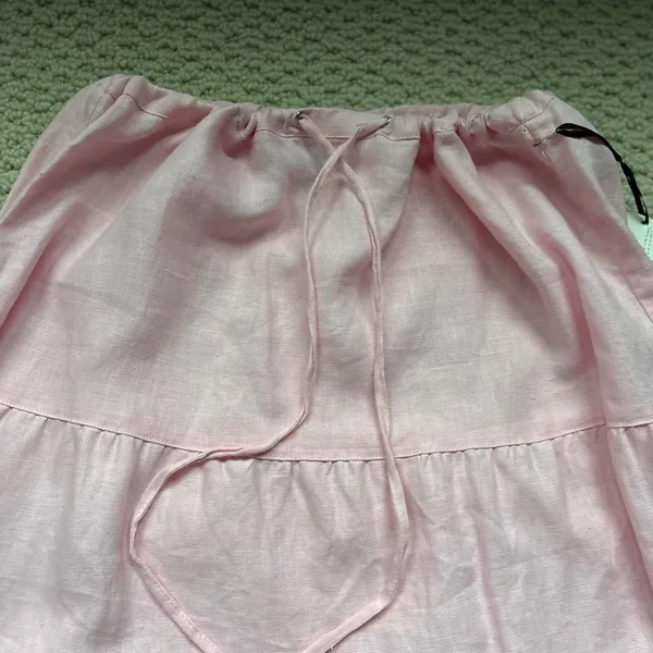 COPY - Great pink skirt - BNWT - Size 6 - 100% Linen - Image 3