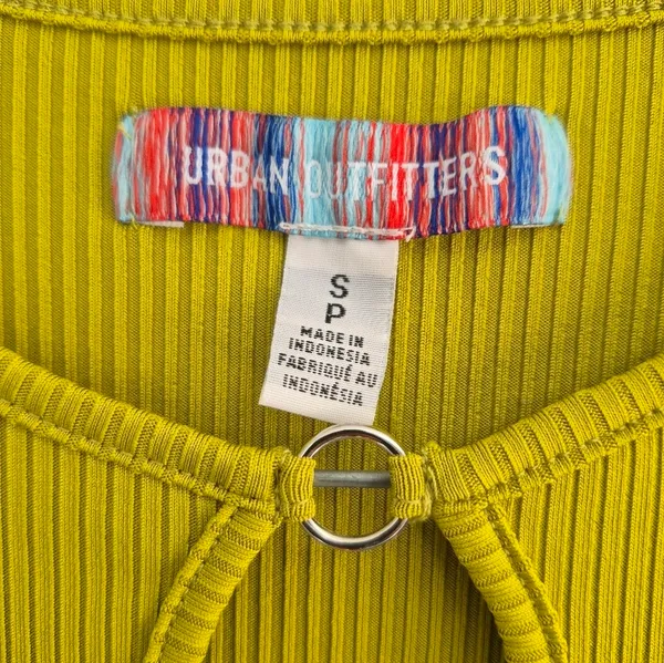 Urban Outfitters Keyhole trendy y2k going out rave festival Ribbed Top Small - Image 4