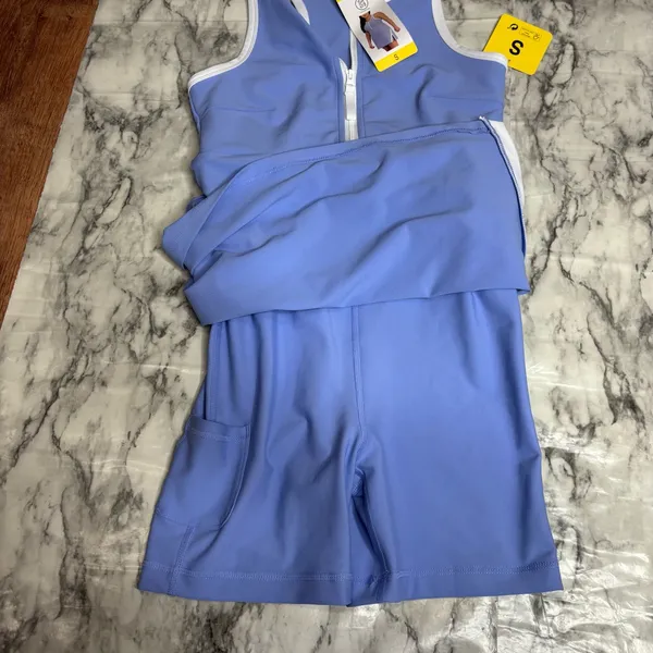 Sage Size Small Lavender purple gold dress tennis athletic skirt with shorts NWT - Image 7
