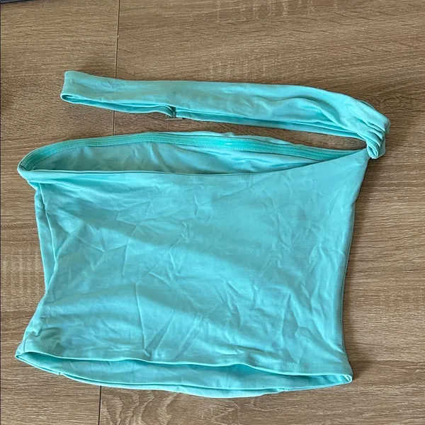 Tiger Mist Turquoise Tank Top with Strap - Image 6