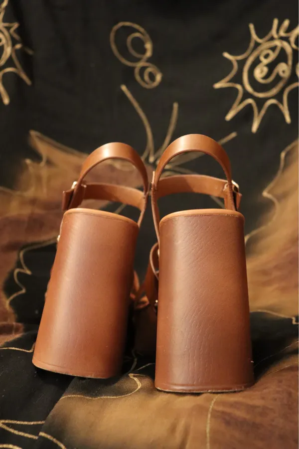 Madden Girl Platform Heels Tan - Image 3