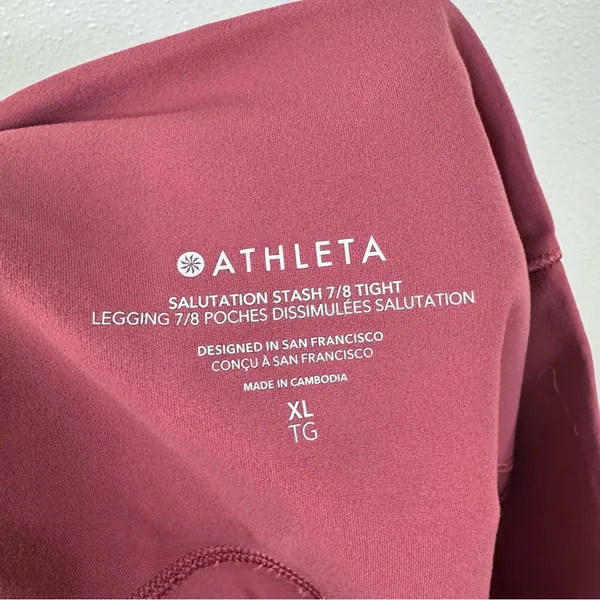 Athleta‎ Salutation Stash 7/8 Tight Leggings Size Xlarge - Image 4
