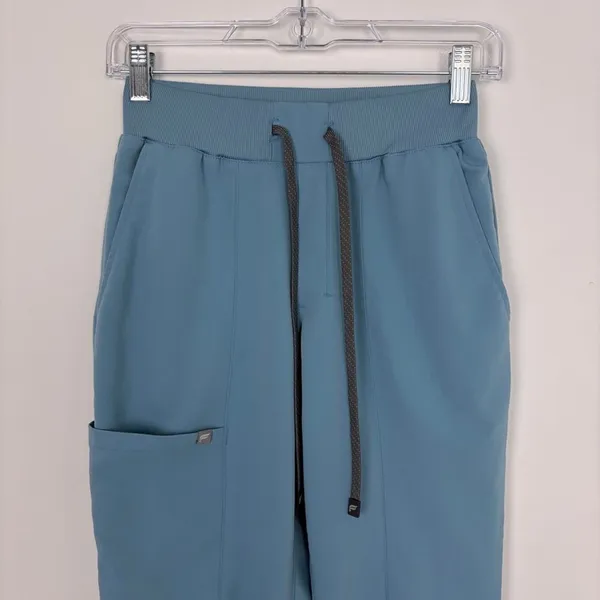 Fabletics Ion Scrub Pant Women's XS Regular Wave Light Blue Semi-Slim Cargo - Image 3