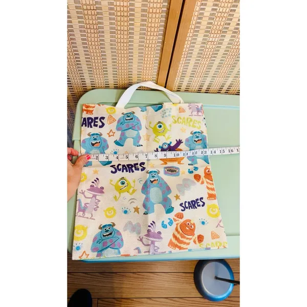 Disney Pixar Monsters Inc all over print canvas tote shopping bag - Image 4