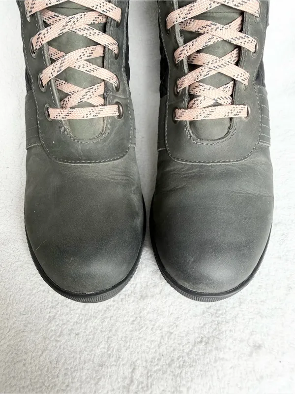 Sorel Womens Size 10.5 Lexie Wedge Felt Boots Camp-Dark Slate - Image 5