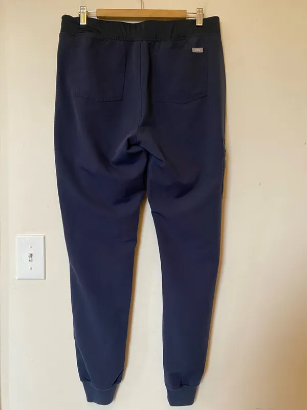 FIGS Zamora 6-Pocket Jogger Scrub Pants Quiet Navy Blue Sz Large TALL - Image 11