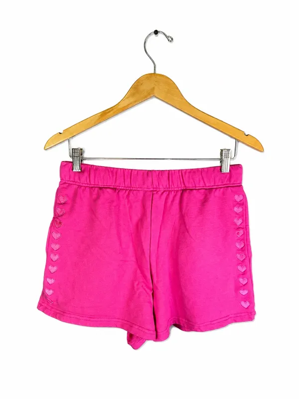 Dandy Worldwide Lover Sweat Shorts Pink Hearts Size L - Image 3