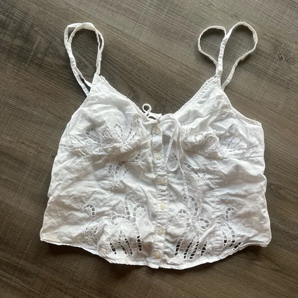 Free People Sweet Sammi Eyelet Top - Image 3